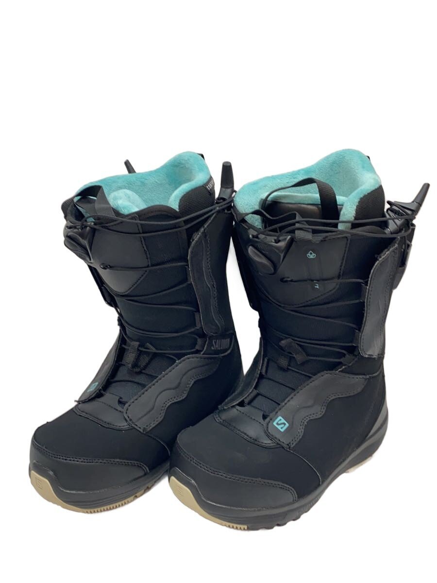【中古】salomon◆スノーボードブーツ/23cm/クイックレーシング/BLK/410363【スポーツ】