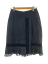 【中古】KENZO◆ロングスカート/M/ウール/BLK【レディースウェア】