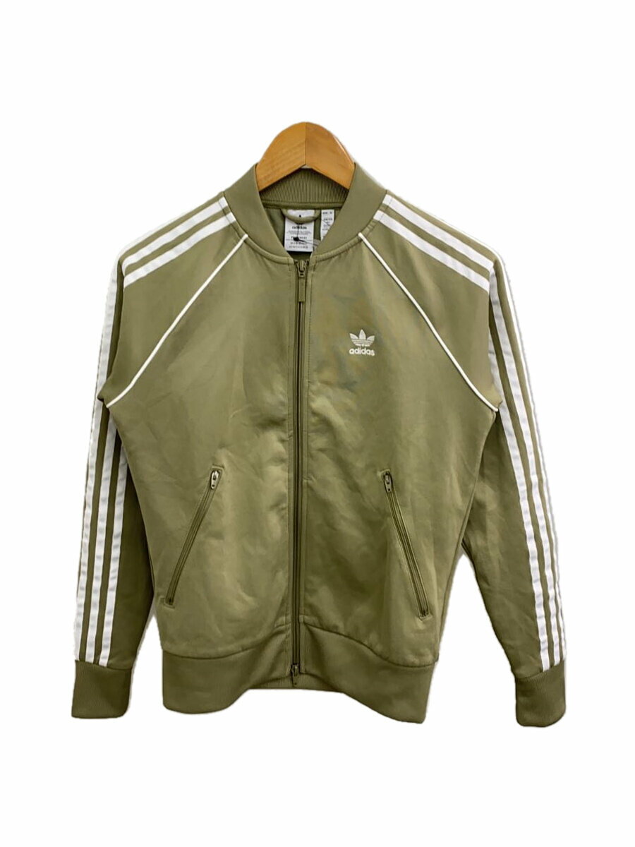 【中古】adidas◆ジャケット/M/コットン/KHK/無地/H34592【レディースウェア】