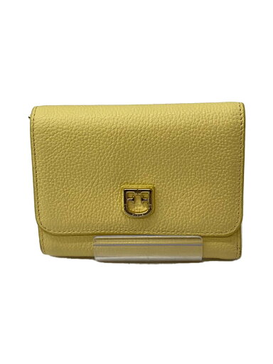 【中古】FURLA◆3つ折り財布/--/YLW/無地/レディース【服飾雑貨他】 【中古】FURLA◆3つ折り財布/--/YLW/無地/レディース【服飾雑貨他】