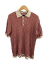 【中古】Needles◆18SS/Polo Sweater/ポロセーター/ポロシャツ/2/コットン/BEG/CH261【メンズウェア】