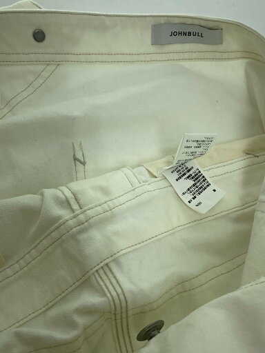 【中古】JOHN BULL◆オーバーオール/S/コットン/WHT/221-0149【メンズウェア】