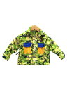 【中古】BAPE KIDS◆ジャケット/100cm/ツイード/GRN/総柄/001LJJ303003K【キッズ】