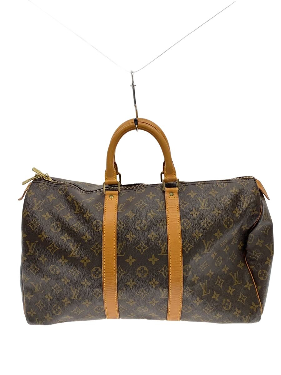 【ブランド】LOUIS VUITTON 【ブランドカナ】ルイヴィトン 【型番】M41418 【程度】C 【サイズ】 【メインカラー】ブラウン 【素材・生地】PVC（ビニール） 【キーワード】　　 2026/02/20 セカンドストリート静岡曲金店【3563】【中古】LOUIS VUITTON◆キーポル・バンドリエール45_モノグラム・キャンバス/PVC/BRW【バッグ】 ブランド LOUIS VUITTON 型番 M41418 カラー ブラウン 柄 素材・生地 PVC（ビニール）>色・素材について サイズ >サイズ表示について 実寸（cm） 【バッグ】 マチ：20 / 高さ：27 / 幅：45 / 持ち手：32 【その他】 その他サイズ：/ 商品は　セカンドストリート静岡曲金店の店頭にて販売しております。商品に関するお問合わせは、お電話(TEL:054-654-4805)にて、問合わせ番号：2335634122759をお伝えください。 配送方法やお支払い方法に関するお問い合わせは、サポートセンターまでご連絡をお願いします。 ※お電話の対応は営業時間内のみとなります。お問い合わせフォームでお問い合わせの際はご注文番号をご記入下さい この商品に関する出品店舗からのコメント 底面のレザー部分に染み汚れやひび割れがあります。