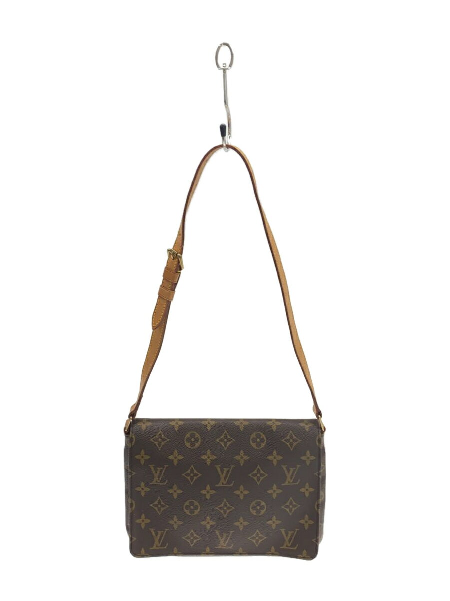 【中古】LOUIS VUITTON◆ミュゼット・タンゴ_モノグラム・キャンバス_ショートショルダー_BRW/PVC/BRW/総柄【バッグ】