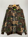 【中古】HUF◆ペーズリージップジャケット/XL/コットン/マルチカラー【メンズウェア】