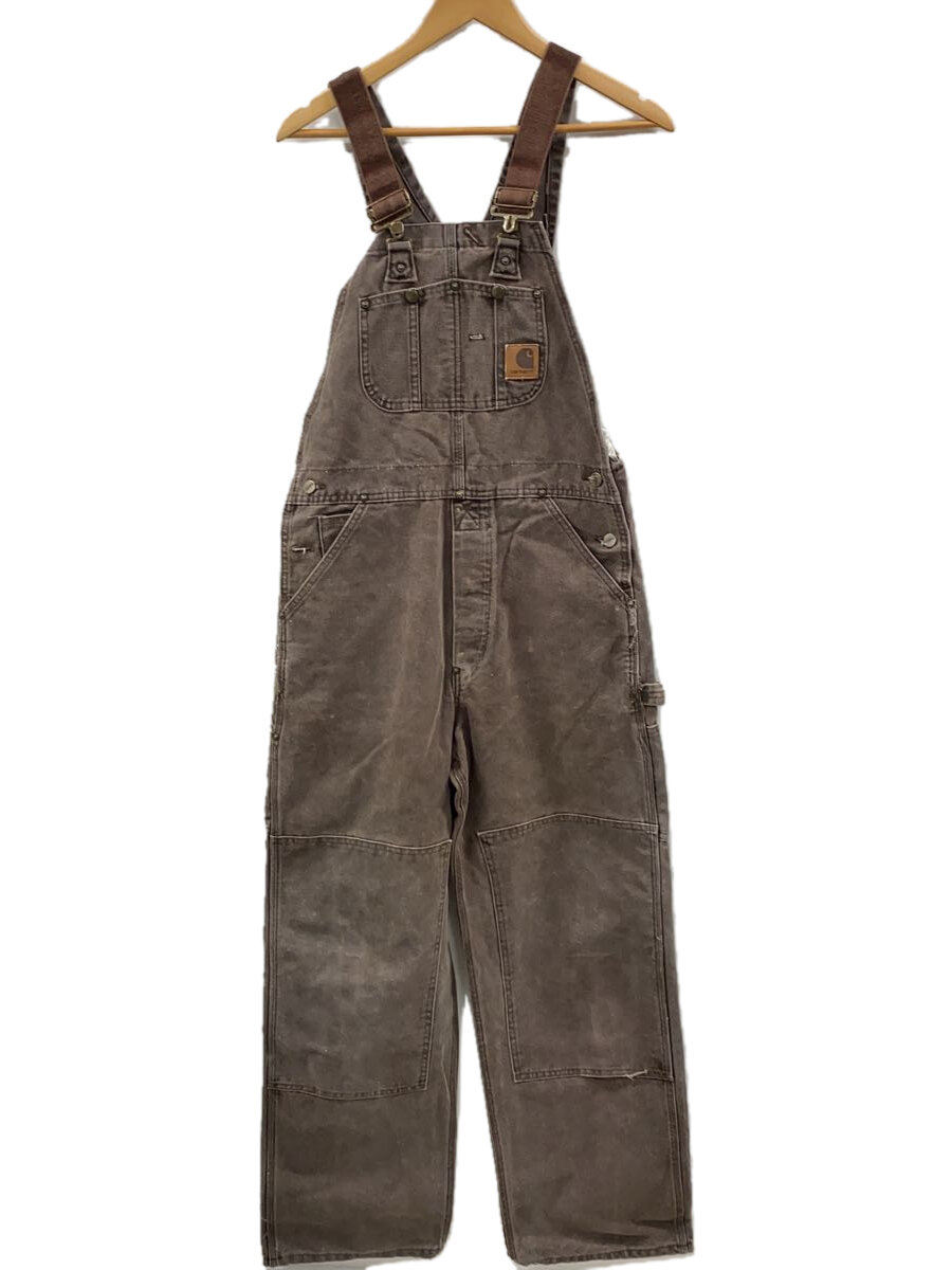 【中古】Carhartt◆オールインワン/32/コットン/ブラウン【メンズウェア】