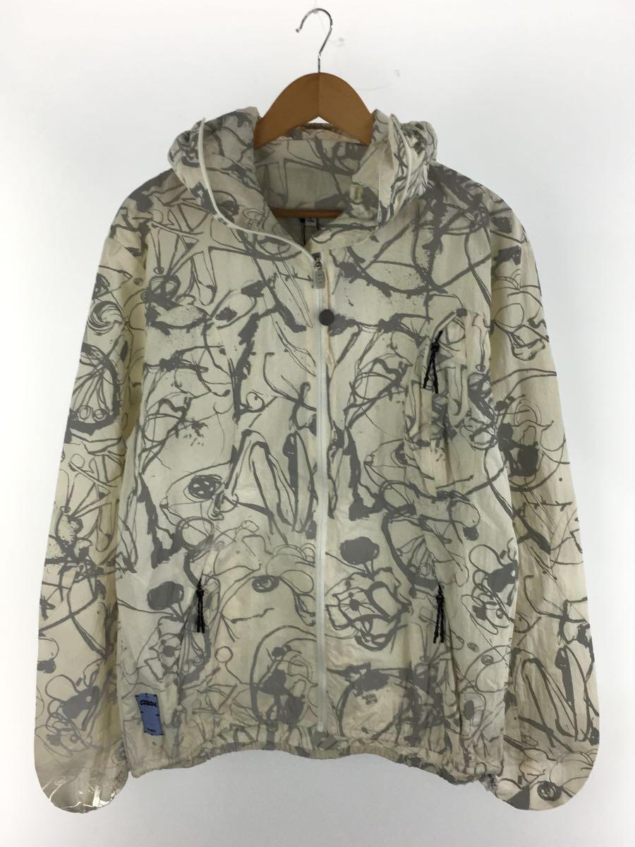 【中古】McQ Alexander McQueen◆ナイロンジャケット/M/ナイロン/WHT/総柄/695902//【メンズウェア】