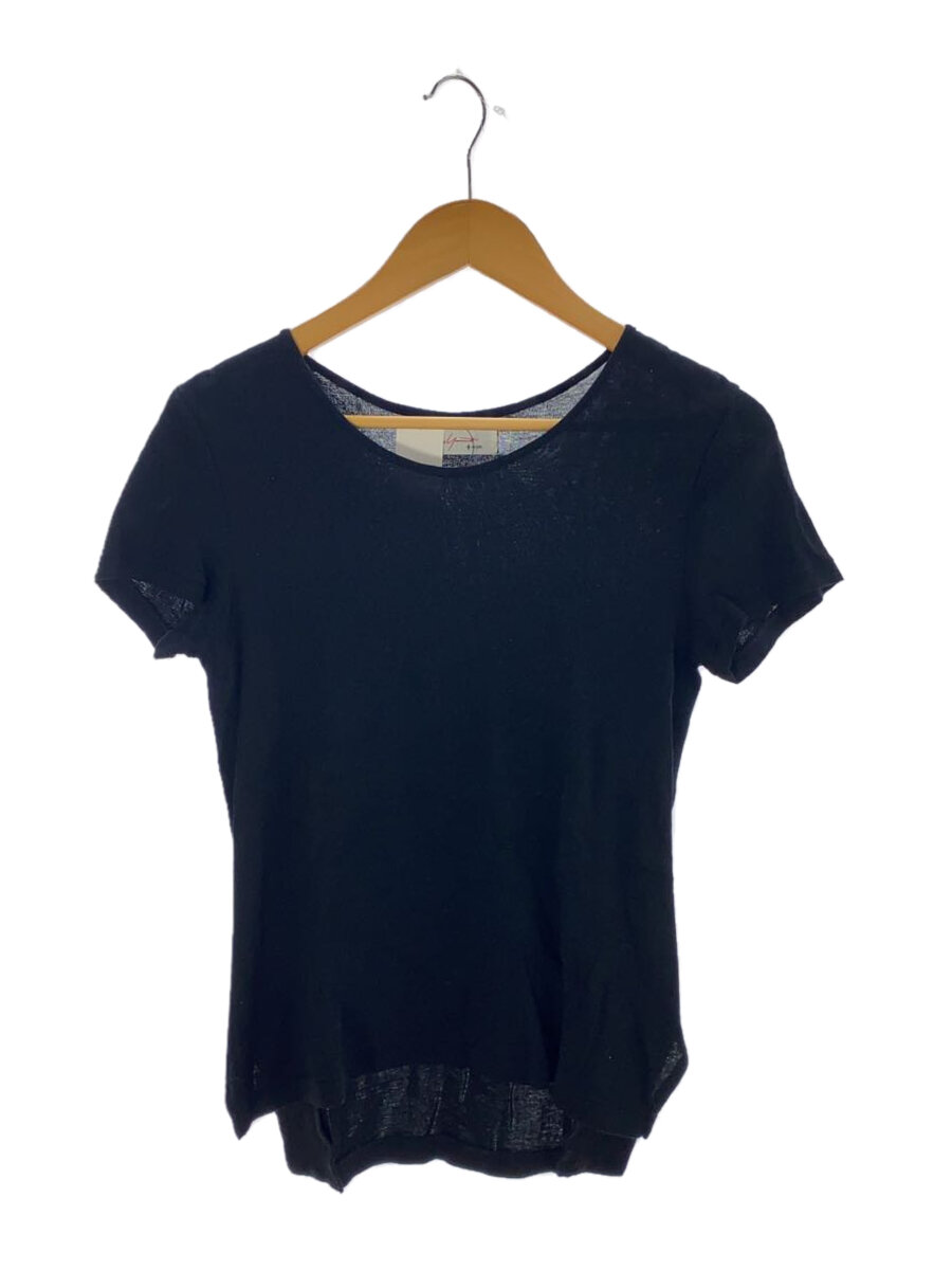 【中古】YOHJIYAMAMOTO+NOIR◆Tシャツ/2/コットン/BLK【レディースウェア】
