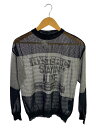 【中古】HYSTERIC GLAMOUR◆長袖カットソー/FREE/レーヨン/BLK/総柄/01172NS04【レディースウェア】