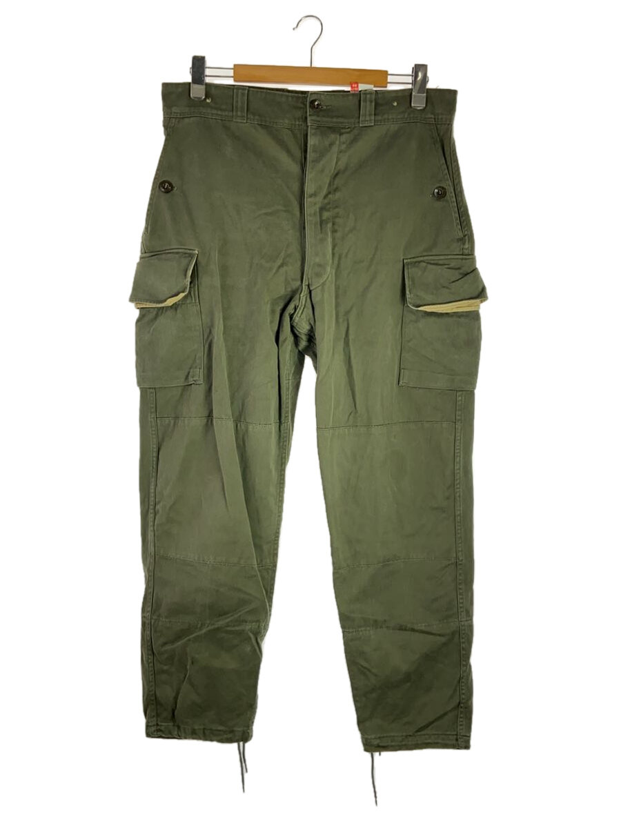 【中古】FRENCH MILITARY◆m-64/カーゴパンツ/コットン/KHK/無地/1975年製/70s/92M【メンズウェア】