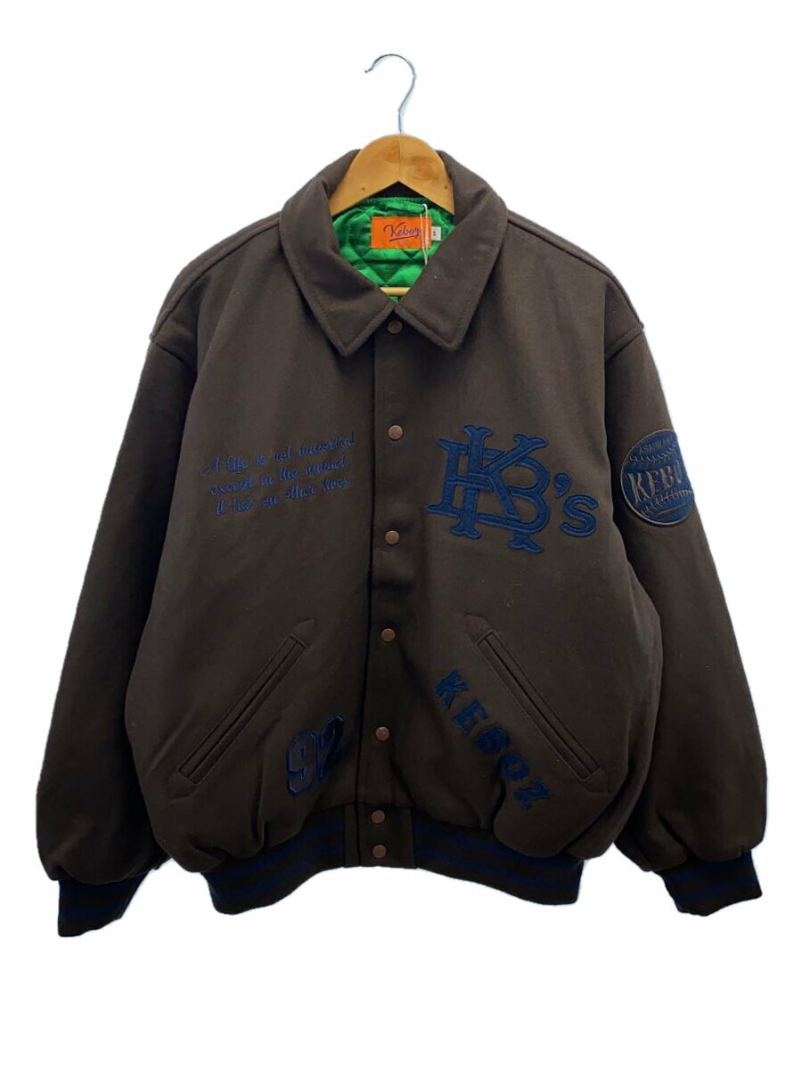 【中古】Keboz◆スタジャン/L/ウール/YLW/KBZFW220U036【メンズウェア】