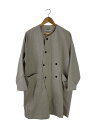 【中古】ippei takei◆コート/--/コットン/クリーム/無地【メンズウェア】