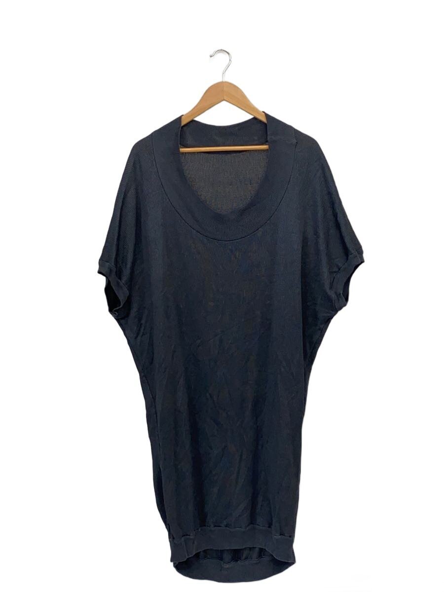 【中古】ISSEY MIYAKE◆ニット・セーター(薄手)/M/シルク/NVY【レディースウェア】