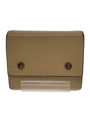【中古】CELINE◆財布/レザー/BEG/無地/レディース【服飾雑貨他】 【中古】CELINE◆財布/レザー/BEG/無地/レディース【服飾雑貨他】