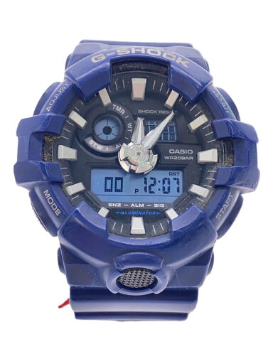 【中古】CASIO◆クォーツ腕時計/デジアナ/--/SLV/BLU/GA-700【服飾雑貨他】 【中古】CASIO◆クォーツ腕時計/デジアナ/--/SLV/BLU/GA-700【服飾雑貨他】