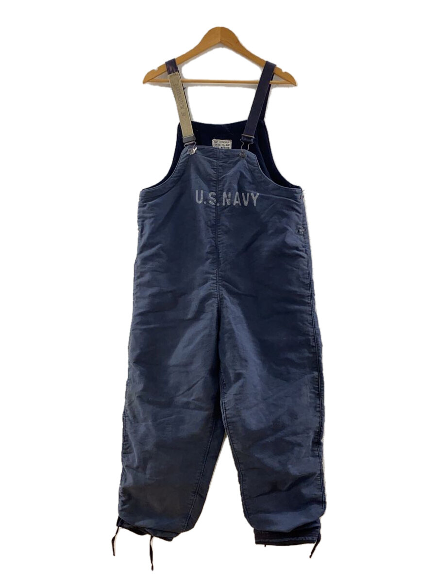 【中古】U.S.NAVY◆オーバーオール/--/コットン/NVY【メンズウェア】