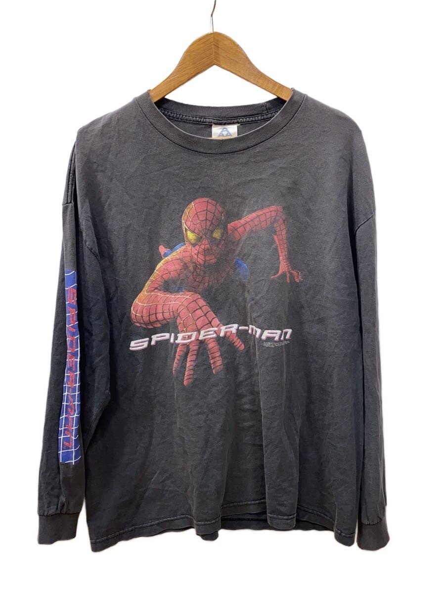 ALSTYLE APPAREL&ACTIVEWEAR/長袖Tシャツ/XL/コットン/BLK/プリント/スパイダ