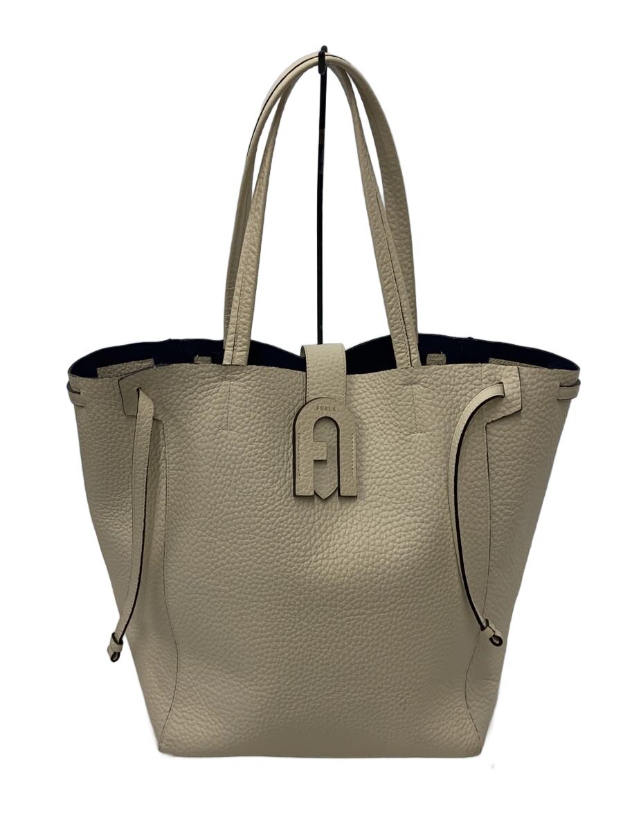 【中古】FURLA◆トートバッグ/レザー