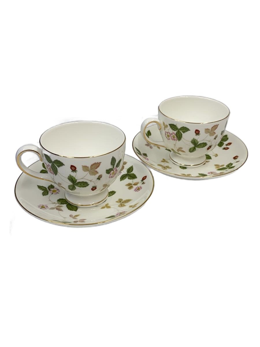 【中古】WEDGWOOD◆カップ&ソーサー/2点セット/WHT【キッチン用品】