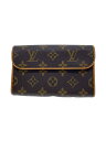 【中古】LOUIS VUITTON◆ポシェット・フロランティーヌ_モノグラム・キャンバス_BRW/PVC/BRW【バッグ】