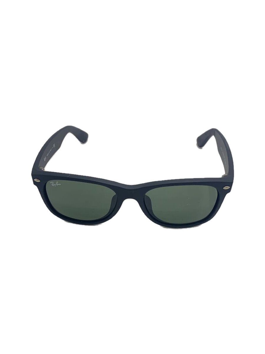 【中古】Ray-Ban◆サングラス/ウェリントン/プラスチック/BLK/GRN/メンズ/RB2132-F【服飾雑貨他】