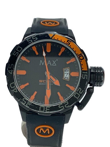【中古】MAX XL WATCHES/クォーツ腕時計/アナログ/ラバー/BLK/BLK/SS/MAX694【服飾雑貨他】 【中古】MAX XL WATCHES/クォーツ腕時計/アナログ/ラバー/BLK/BLK/SS/MAX694【服飾雑貨他】