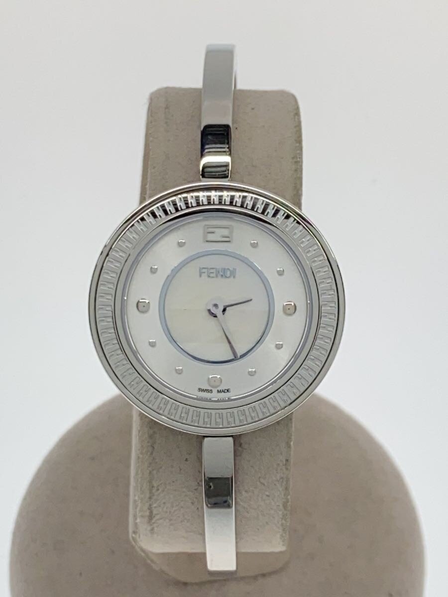 CASIO - 【中古】FENDI◆クォーツ腕時計/アナログ/ステンレス/SLV/SLV【服飾雑貨他】