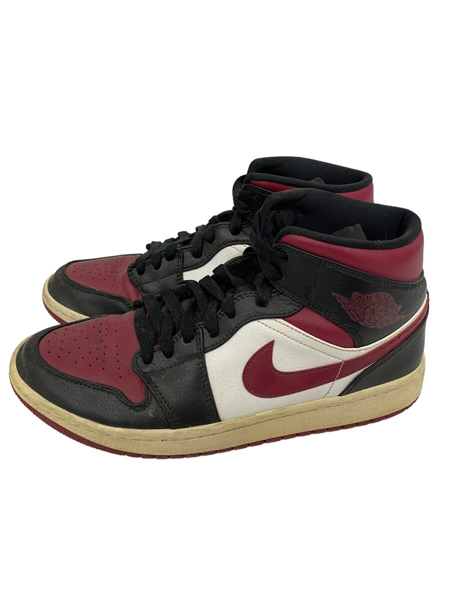 NIKE◆AIR JORDAN 1 MID/エアジョーダン 1 ミッド/ブラック/554724-066/27cm/BLK//