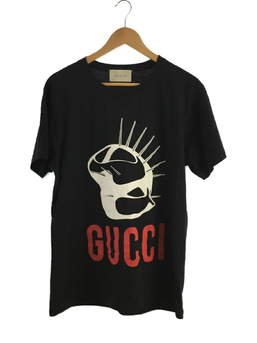 【中古】GUCCI◆Tシャツ/--/コットン/BLK/492347-XJBUM