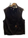 【中古】Carhartt◆ベスト/M/コットン/BRW/V33 DKB【メンズウェア】