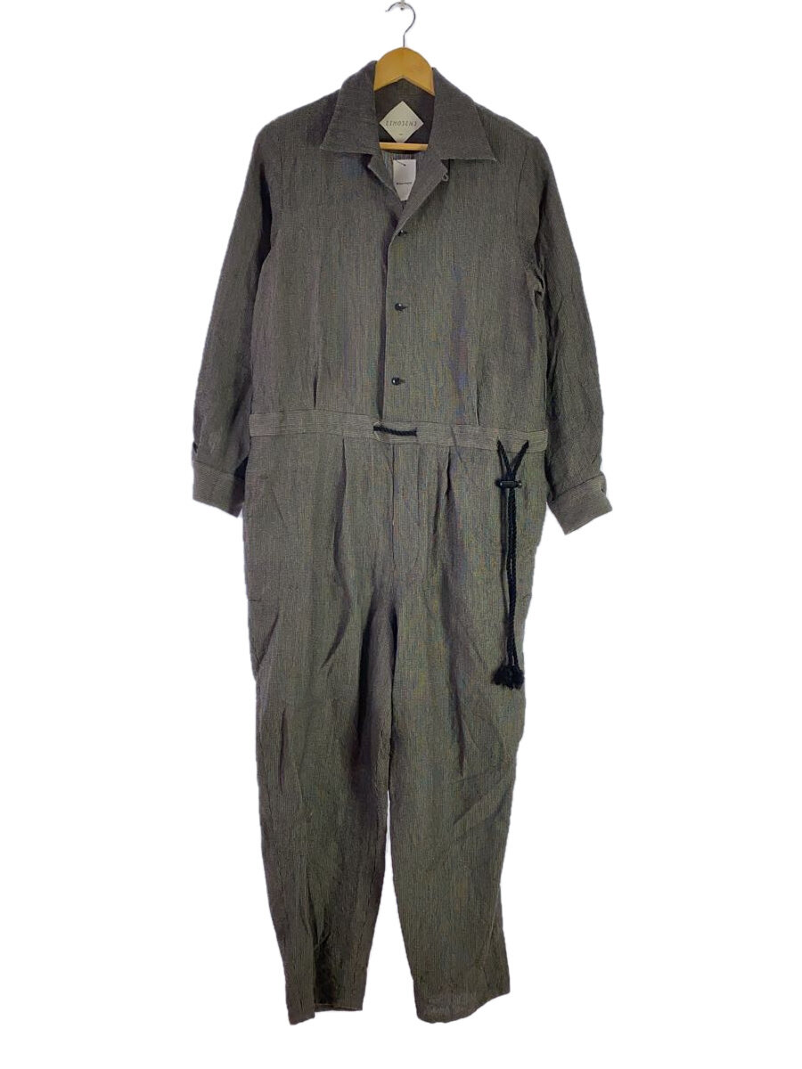【中古】ETHOSENS◆オールインワン/--/ウール/GRY/5E122-81【メンズウェア】