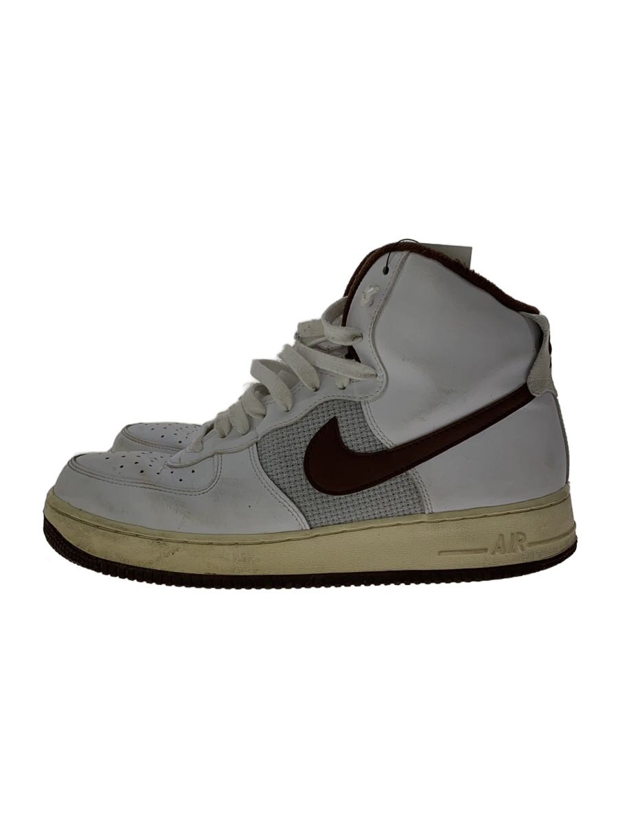 NIKE◆ハイカットスニーカー/28.5cm/WHT/レザー/555088-202