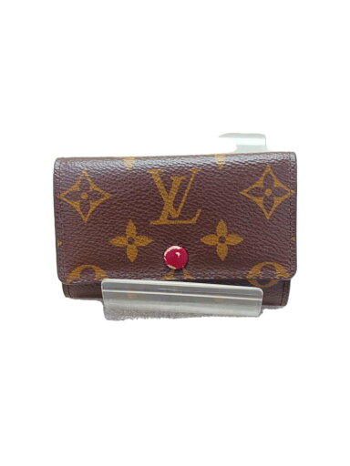 【中古】LOUIS VUITTON◆ミュルティクレ6_モノグラム・キャンバス_BRW_フューシャ/レザー/BRW/レディース【服飾雑貨他】 【中古】LOUIS VUITTON◆ミュルティクレ6_モノグラム・キャンバス_BRW_フューシャ/レザー/BRW/レディース【服飾雑貨他】
