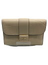 【中古】COACH◆3つ折り財布/レザー/CRM/無地/レディース/CE686【服飾雑貨他】