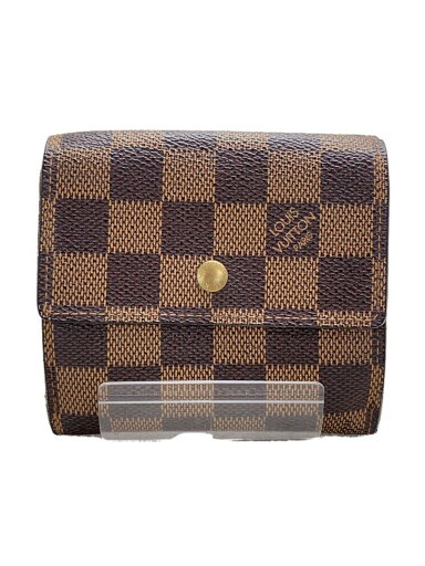 【中古】LOUIS VUITTON◆ポルト・フォイユ・エリーズ_ダミエ・エベヌ_BRW/PVC/BRW/レディース//【服飾雑貨他】 【中古】LOUIS VUITTON◆ポルト・フォイユ・エリーズ_ダミエ・エベヌ_BRW/PVC/BRW/レディース//【服飾雑貨他】