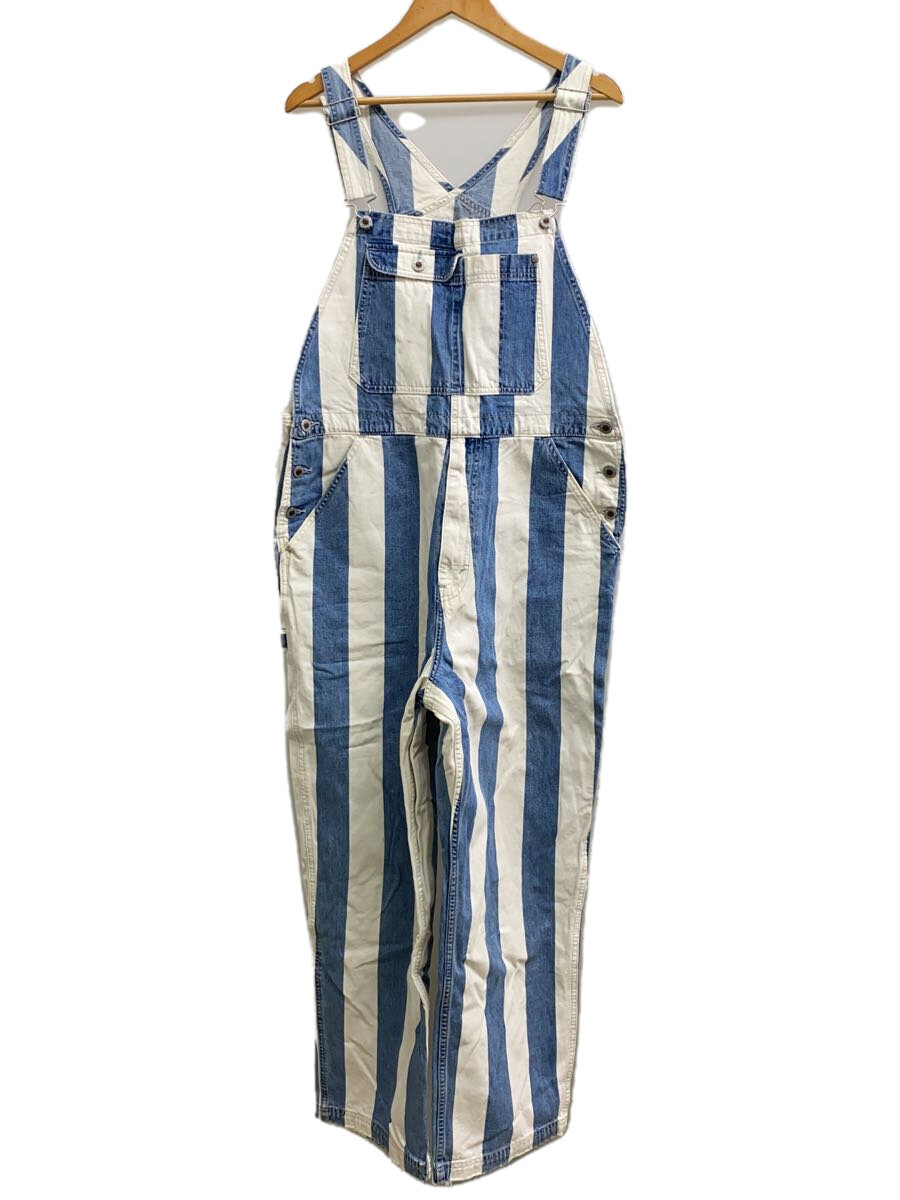 【中古】Levi’s SilverTab◆オーバーオール/M/コットン/WHT/ストライプ【メンズウェア】