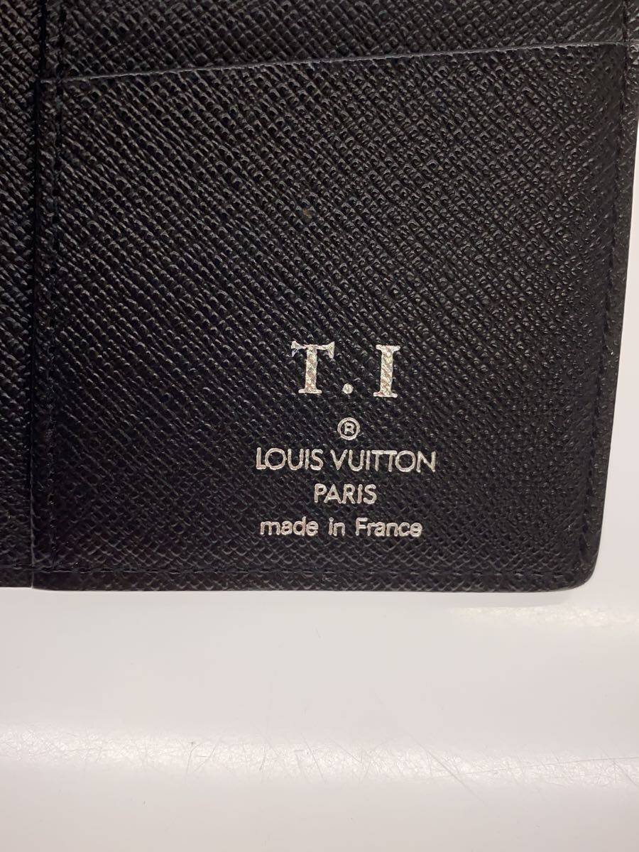 【中古】LOUIS VUITTON◆ポルト・フォイユ・ブラザ_ダミエ・グラフィット/--/BLK/メ...