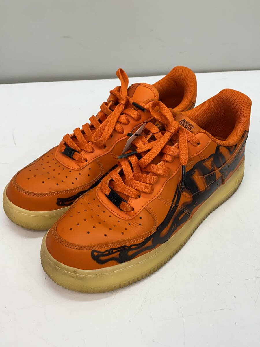 【中古】NIKE◆AIR FORCE 1 07 SKELETON QS_エアフォース 1 07 スケルトン QS/27cm/ORN【シューズ】