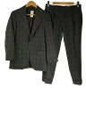 【中古】Belvest◆セットアップ/46/ウール/BRW/チェック/アルパカ混【メンズウェア】|詳細画像