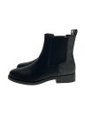 【中古】COACH◆メレディスブーティ/シグネチャー/サイドゴアブーツ/US7/BLK/レザー/CW724【シューズ】(4)