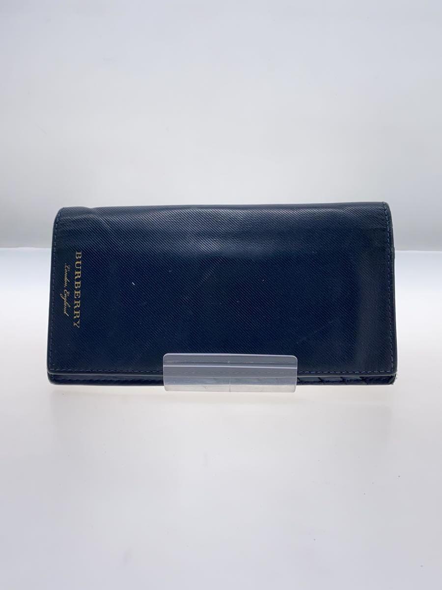【中古】BURBERRY◆長財布/--/NVY/メンズ【服飾雑貨他】
