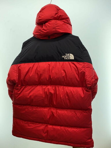 【中古】THE NORTH FACE◆HIM DOWN PARKA_ヒムダウンパーカ/S/ナイロン/RED/無地【メンズウェア】
