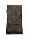 【中古】LOUIS VUITTON◆エテュイ・シガレット_モノグラム・キャンバス_BRW/--/BRW/メンズ【服飾雑貨他】