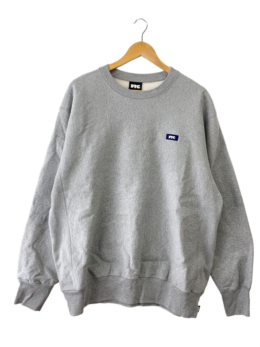 FTC◆SMALL BOX LOGO CREW NECK/スウェット/XL/コットン/GRY/FTC024AWSW05//