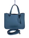 【中古】COACH◆ショルダーバッグ/--/BLU/無地/A2139-C3460/ブルー/青【バッグ】(4)