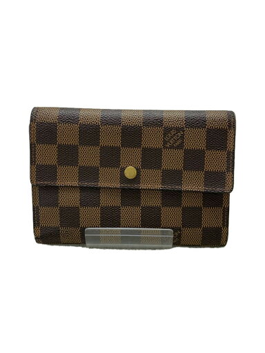 【中古】LOUIS VUITTON◆ポルト・トレゾール・エテュイ・パピエ_ダミエ・エベヌ_BRW/PVC/BRW/レディース【服飾雑貨他】 【中古】LOUIS VUITTON◆ポルト・トレゾール・エテュイ・パピエ_ダミエ・エベヌ_BRW/PVC/BRW/レディース【服飾雑貨他】