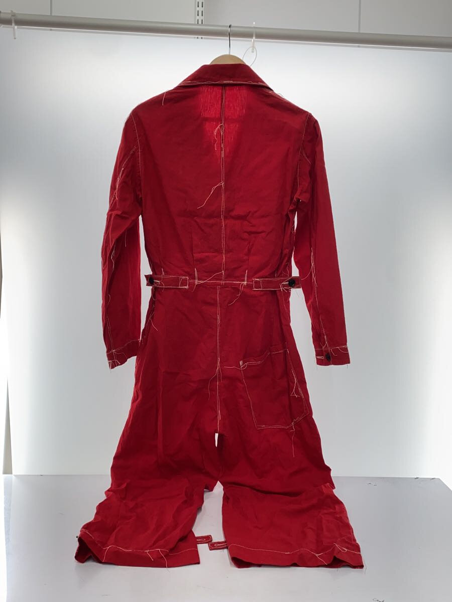 【中古】Y’s◆22ss LINEN COTTON CANVAS RANDOM CHECK DYE OVERALL/レッド/1/【メンズウェア】
