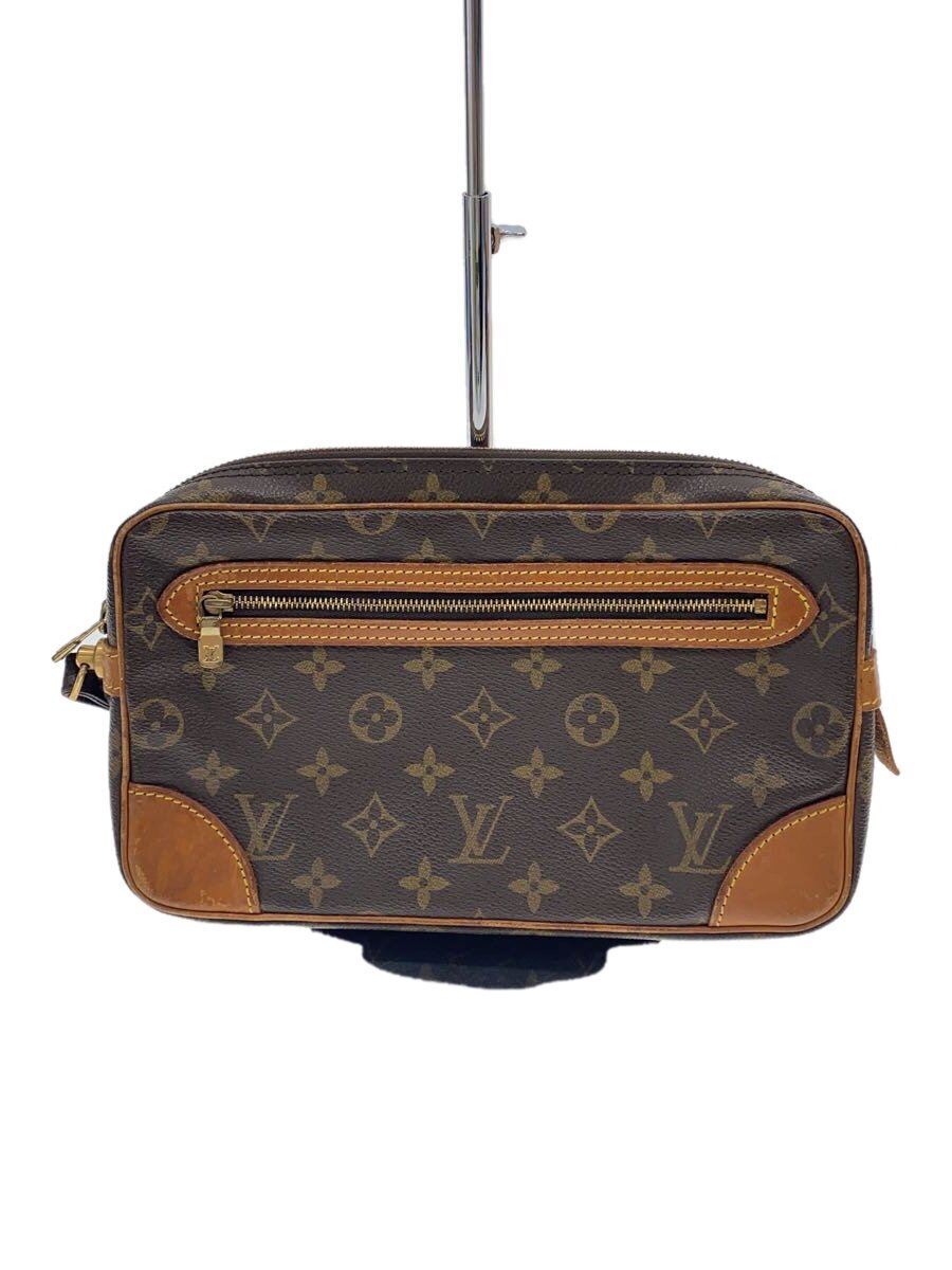 LOUIS VUITTON - 【中古】LOUIS VUITTON◆マルリー・ドラゴンヌGM_モノグラム・キャンバス_BRW/PVC/BRW/総柄【バッグ】