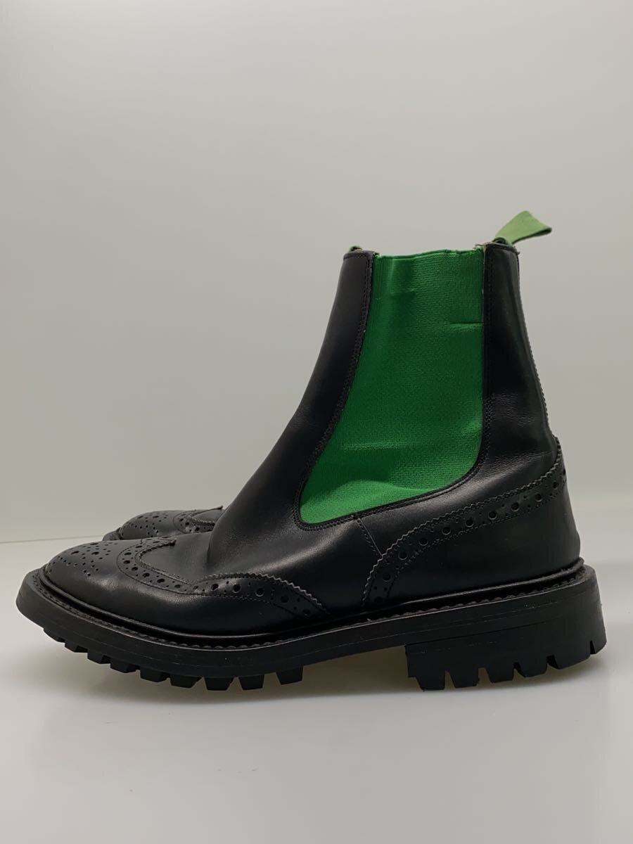 Sidegore - 【中古】Tricker’s◆HENRY/別注/履きジワ/サイドゴアブーツ/UK7.5/BLK/レザー/M2754【シューズ】